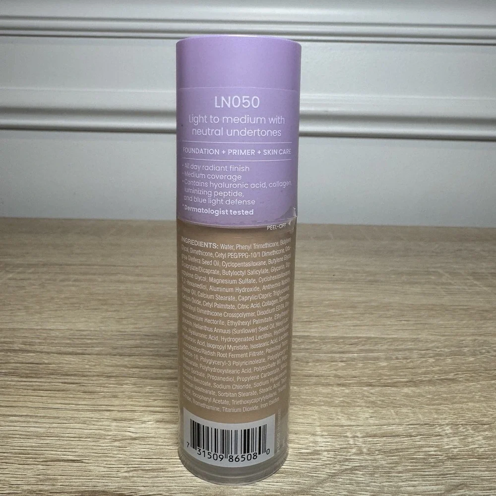 JOAH LN050 Crystal Glow Peptide-Infused‎ Foundation 2-in-1 Multitasking Korean